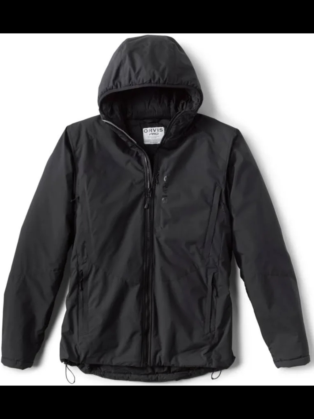 Orvis PRO HD -- Black Hooded Rain Shell Jacket